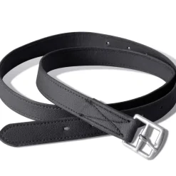 vidaXL Echt lederen paardrijzadel 16" 14 cm (5-in-1 set, zwart)