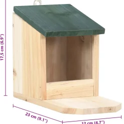 vidaXL Eekhoornhuisjes 4 st vurenhout