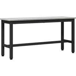 vidaXL Eetbank Grijs Sonoma 100 x 32,5 x 48,5 cm