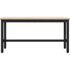 vidaXL Eetbank Naturel 100 x 32,5 x 49 cm Massief grenenhout