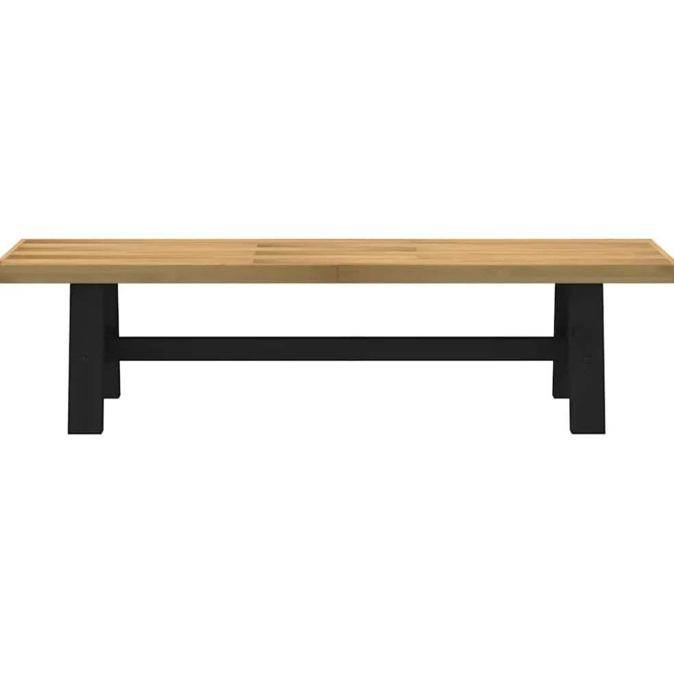 vidaXL Eetbank NOAIN A-vormige poten 180x40x45 cm massief hout