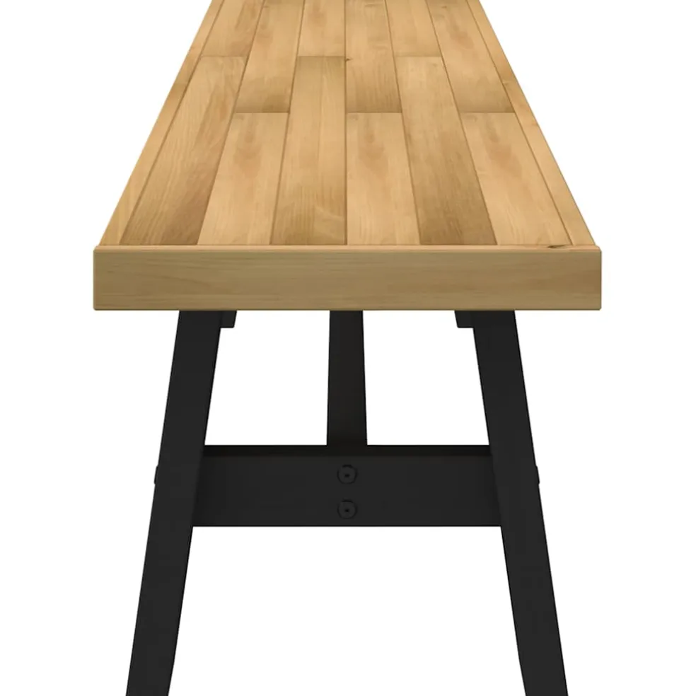 vidaXL Eetbank NOAIN A-vormige poten 180x40x45 cm massief hout