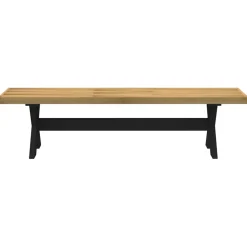 vidaXL Eetbank NOAIN X-vormige poten 180x40x45 cm massief hout