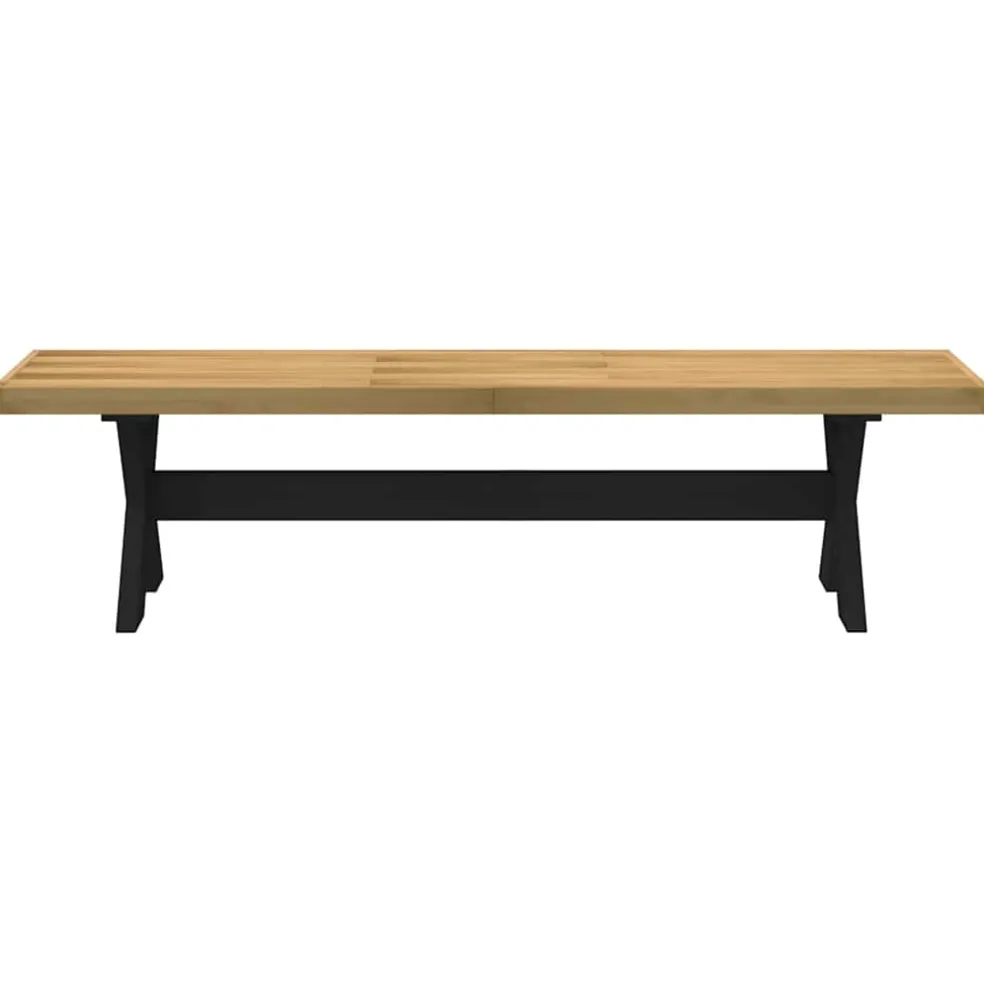 vidaXL Eetbank NOAIN X-vormige poten 180x40x45 cm massief hout