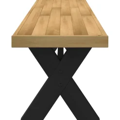 vidaXL Eetbank NOAIN X-vormige poten 180x40x45 cm massief hout