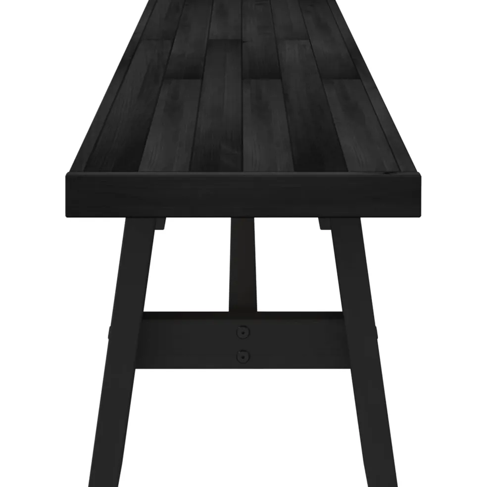 vidaXL Eetbank NOAIN 180 x 41 x 45 cm Massief grenenhout Zwart