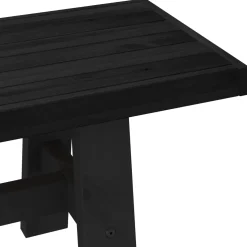 vidaXL Eetbank NOAIN 180 x 41 x 45 cm Massief grenenhout Zwart