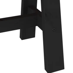 vidaXL Eetbank NOAIN 180 x 41 x 45 cm Massief grenenhout Zwart