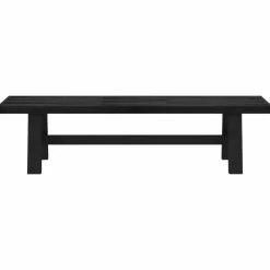 vidaXL Eetbank NOAIN 180 x 41 x 45 cm Massief grenenhout Zwart