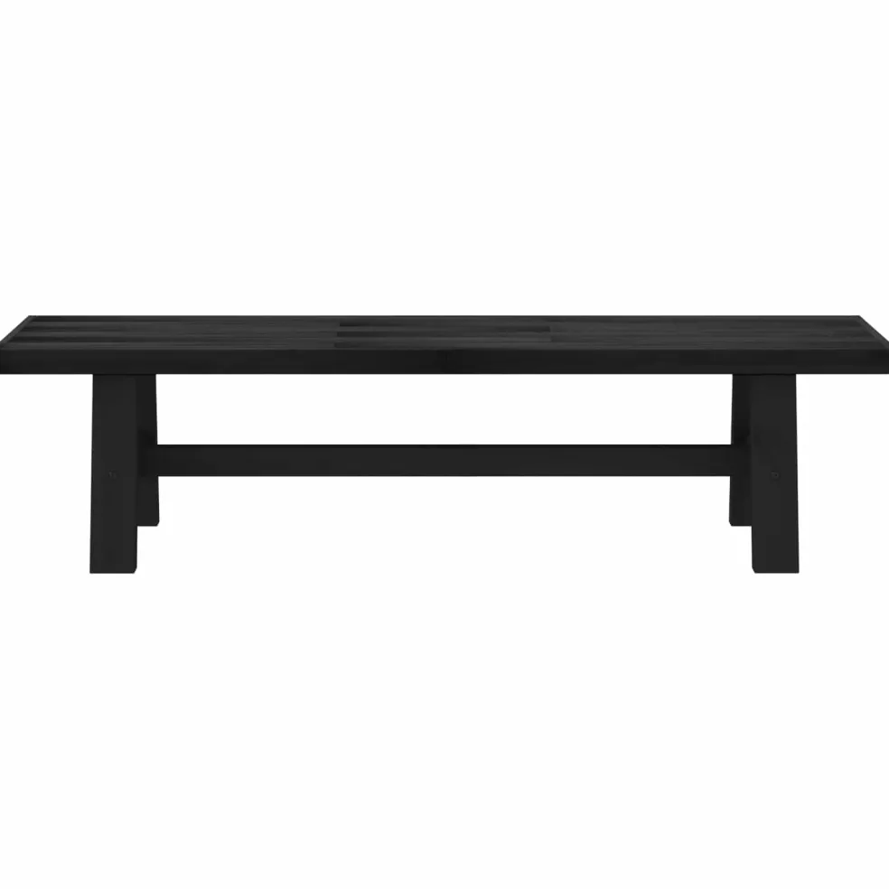 vidaXL Eetbank NOAIN 180 x 41 x 45 cm Massief grenenhout Zwart