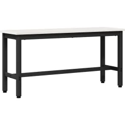 vidaXL Eetbank Wit 100 x 32,5 x 49 cm Massief grenenhout