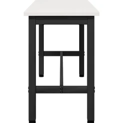 vidaXL Eetbank Wit 100 x 32,5 x 49 cm Massief grenenhout