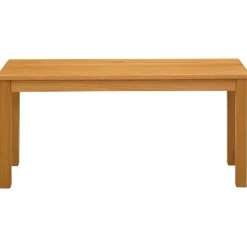 vidaXL Eetbank 95 x 32 x 45 cm Massief Eikenhout Naturel