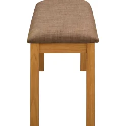 vidaXL Eetbank 95 x 32 x 45 cm Massief Eikenhout Grijs