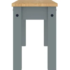 vidaXL Eetkamerbank Panama 105x30x45 cm massief grenenhout grijs