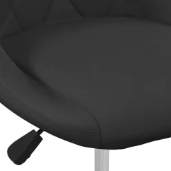 vidaXL Eetkamerstoelen draaibaar 2 st fluweel zwart