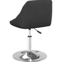 vidaXL Eetkamerstoelen draaibaar 2 st fluweel zwart