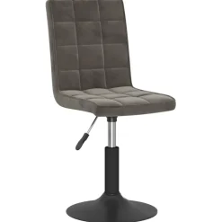 vidaXL Eetkamerstoelen draaibaar 2 st fluweel donkergrijs