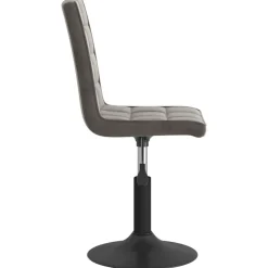 vidaXL Eetkamerstoelen draaibaar 2 st fluweel donkergrijs