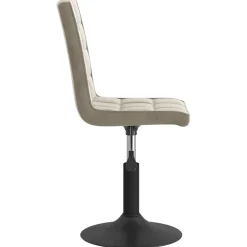 vidaXL Eetkamerstoelen draaibaar 2 st fluweel lichtgrijs