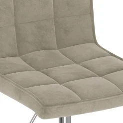 vidaXL Eetkamerstoelen draaibaar 2 st fluweel lichtgrijs