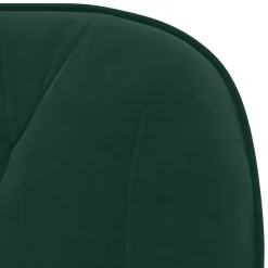 vidaXL Eetkamerstoelen draaibaar 2 st fluweel donkergroen