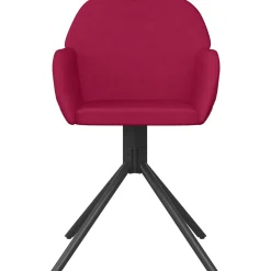 vidaXL Eetkamerstoelen draaibaar 2 st fluweel wijnrood