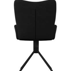 vidaXL Eetkamerstoelen draaibaar 2 st stof donkergrijs