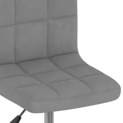 vidaXL Eetkamerstoelen draaibaar 2 st fluweel lichtgrijs