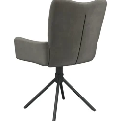 vidaXL Eetkamerstoelen draaibaar 2 st fluweel donkergrijs