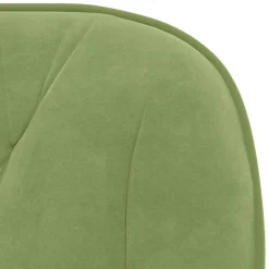 vidaXL Eetkamerstoelen draaibaar 2 st fluweel lichtgroen