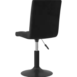 vidaXL Eetkamerstoelen draaibaar 2 st fluweel zwart