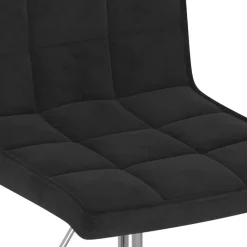 vidaXL Eetkamerstoelen draaibaar 2 st fluweel zwart