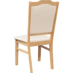 vidaXL Eetkamerstoelen met kussens 2 stuks massief hout rubber