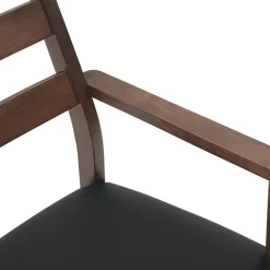 vidaXL Eetkamerstoelen met kussens 2 stuks bruin massief hout rubber