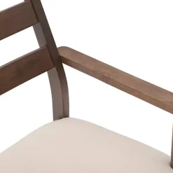 vidaXL Eetkamerstoelen met kussens 2 stuks bruin massief hout rubber