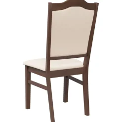 vidaXL Eetkamerstoelen met kussens 2 stuks bruin massief hout rubber