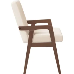vidaXL Eetkamerstoelen met kussens 2 stuks bruin massief hout rubber