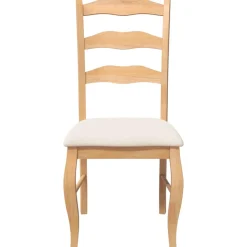 vidaXL Eetkamerstoelen met kussens 2 stuks natuurlijk massief hout rubber