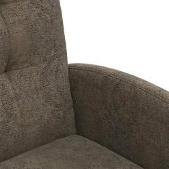 vidaXL Eetkamerstoelen met Wieltjes 2 st Faux suede leer Donkergrijs