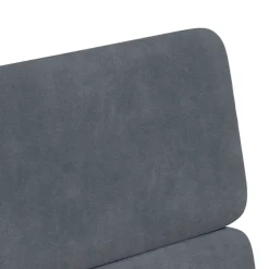 vidaXL Eetkamerstoelen met Wieltjes 2 st Fluweel Donkergrijs