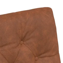 vidaXL Eetkamerstoelen met Wieltjes 2 st Kunstleer Bruin