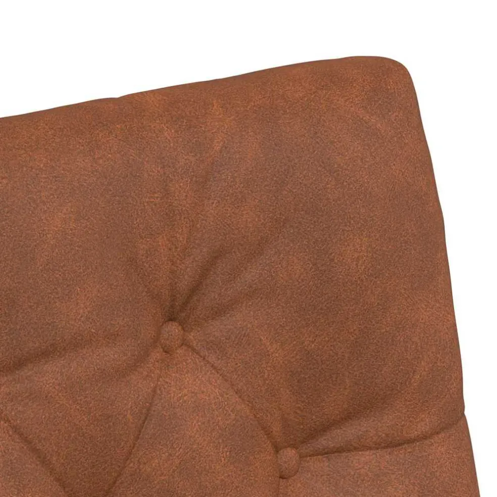 vidaXL Eetkamerstoelen met Wieltjes 2 st Kunstleer Bruin