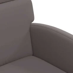 vidaXL Eetkamerstoelen met Wieltjes 2 st Kunstleer Grijs