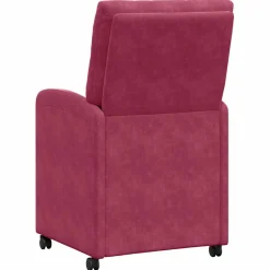 vidaXL Eetkamerstoelen met Wieltjes 2 st Fluweel Lichtgrijs