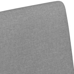 vidaXL Eetkamerstoelen met Wieltjes 2 st Stof Lichtgrijs