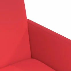 vidaXL Eetkamerstoelen met Wieltjes 2 st Kunstleer Rood