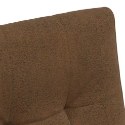 vidaXL Eetkamerstoelen met Wieltjes 2 st Faux suede leer Bruin