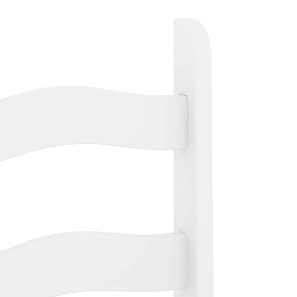 vidaXL Eetkamerstoelen 2 st Corona 42x47x107 cm grenenhout wit
