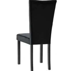 vidaXL Eetkamerstoelen 2 st fluweel zwart